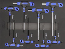 Load image into Gallery viewer, Metric T-Handle Hex Key Set - 8 Piece