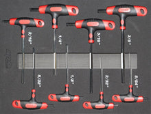 Load image into Gallery viewer, SAE T-Handle Hex Key Set - 8 Piece