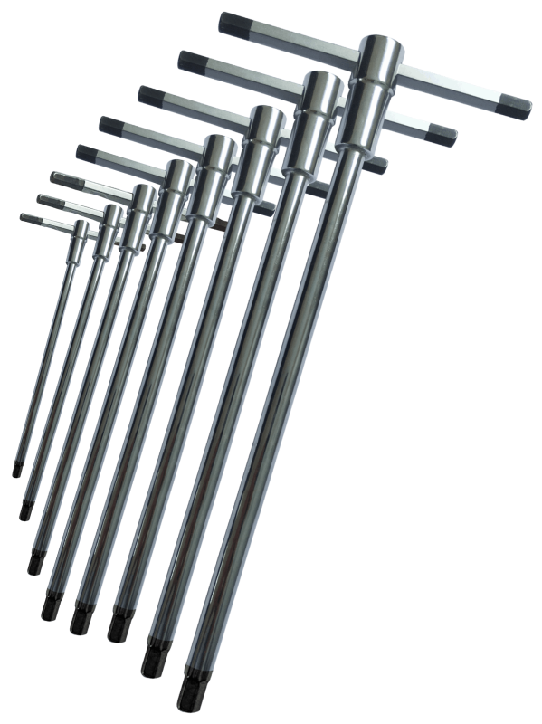 8 Piece Metric Sliding T-Handle Hex Key Set