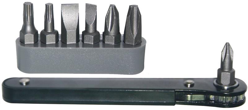 8 Piece Ratchet Bit Driver Set