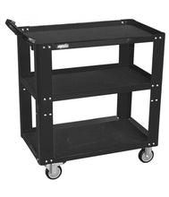 Load image into Gallery viewer, 3 Shelf Professional Service Trolley - Black