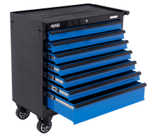 Load image into Gallery viewer, 7 Drawer Sumo Series Roller Cabinet (Blue/Black)