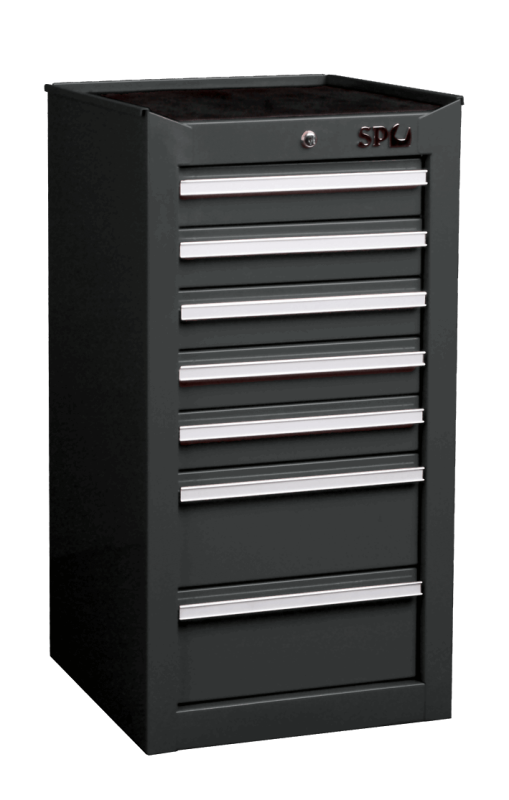 Custom Series 7 Drawer Side Tool Cabinet - Black