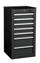 Load image into Gallery viewer, Custom Series 7 Drawer Side Tool Cabinet - Black