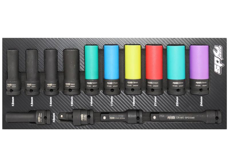 14 Piece Metric Socket Set in Foam Tray