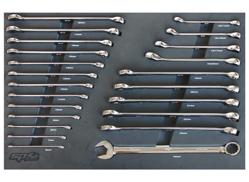 23 Piece Metric Spanner Set in Foam Tray