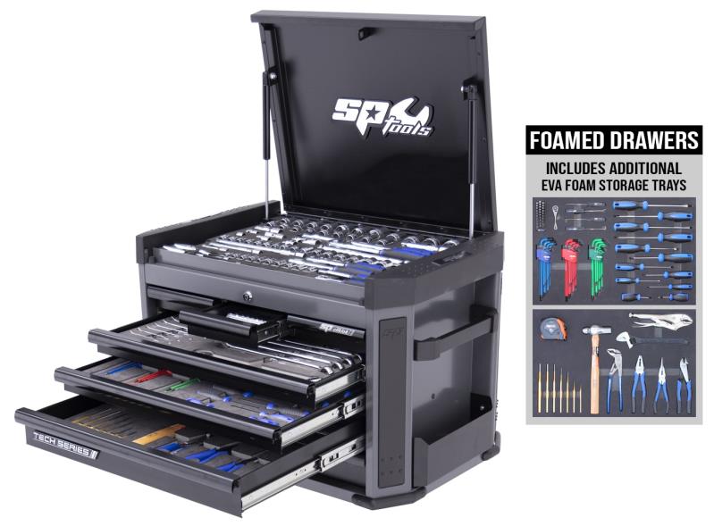 212 Piece Tech Series Metric Tool Kit with EVA Storage Trays