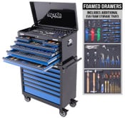 Sumo Custom Series Tool Kit - 417pc - Metric/SAE - Black/Blue + BONUS EVA