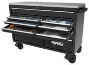 Load image into Gallery viewer, USA Sumo Series Roller Cabinet Tool Kit - 59" - Metric/SAE - 447pc - Black/Chrome Handles (NZ Kit)