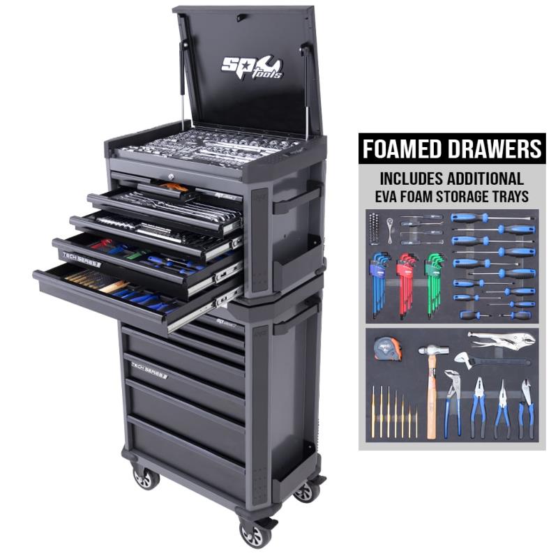 Tech Series 276 Piece Metric/SAE Tool Kit with EVA Storage Trays
