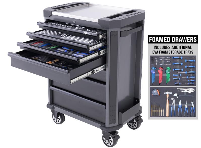 222 Piece Tech Series Roller Cabinet Tool Kit