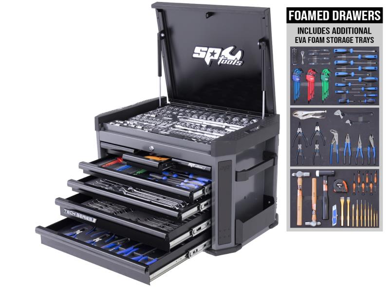 335 Piece Metric/SAE Tool Kit in Diamond Black