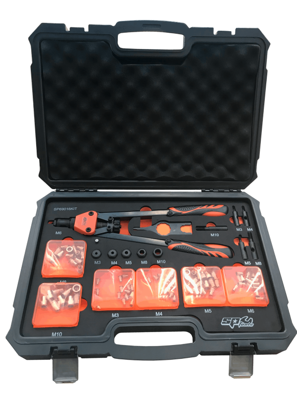 74 Piece Lever Type Nut Riveter Set