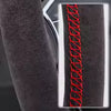 37-38cm Universal Suede Car Steering Wheel Cover, DIY Hand Sewing, Black Soft Leather Braiding Cover For Auto Steering Wheel