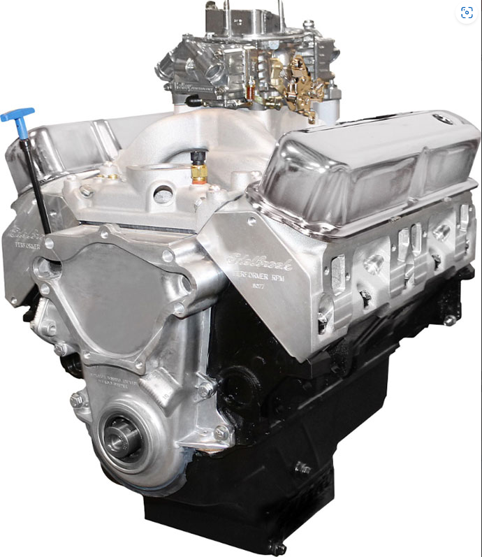 SB Chrysler 408 c.i.d Crate Engine, Dressed 445 hp/500 ft-lbs torque, 10.1:1 Comp