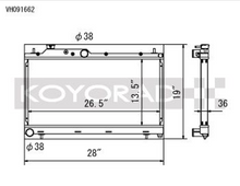Load image into Gallery viewer, Performance Koyo Radiator, Subaru Forester, Impreza, Outback, XV, 00-17, 36mm, (KV091662)