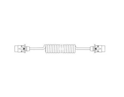 EJ Heavy-Duty 7 Pin Trailer Cable, 4.6m, Metal Plug – 601068