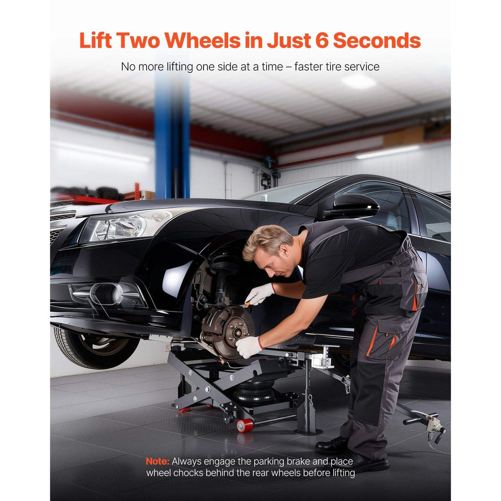 Portable Air Car Lift 3 Ton (6613 Lbs) Capacity - 21.7 Inch Max Height Adjustable Airbag Support Stand