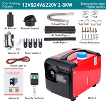 Load image into Gallery viewer, Portable Diesel Heater 2-8KW – 12V Bluetooth All-in-One Air Heater with Single Hole Outlet for Motor Trucks