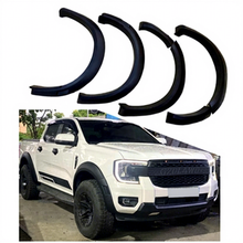 Load image into Gallery viewer, Slim ABS Matte Black Fender Flares for Ranger PX4 2022-2024 No-Drill Installation OEM Raptor Style Wheel Arch Trim