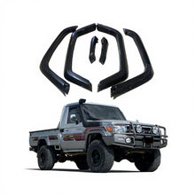 Load image into Gallery viewer, Smooth Matte Black ABS Fender Flares for Land Cruiser 79 Series Single Cab Pickup Truck with High Quality Rubber
