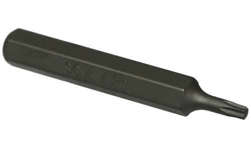 10mm Hex Torx Insert Bit - T20 x 75mm