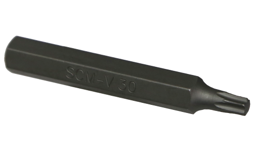 T30 10mm Hex Torx Insert Bit 75mm