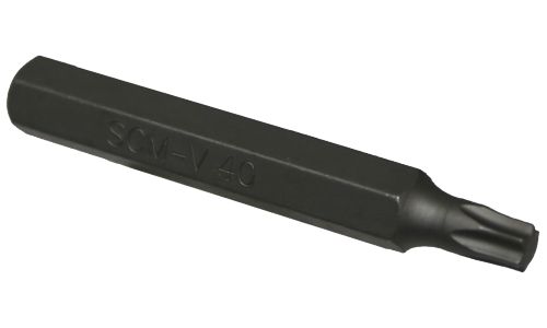 T40 10mm Hex Torx Insert Bit 75mm