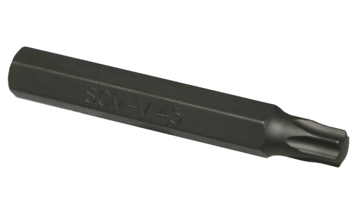 T45 10mm Hex Torx Insert Bit 75mm