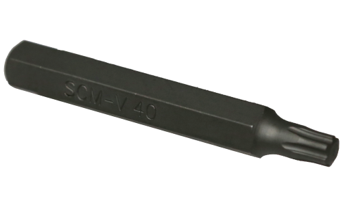 10mm Hex Impact Torx-Plus Insert Bit T40 x 75mm