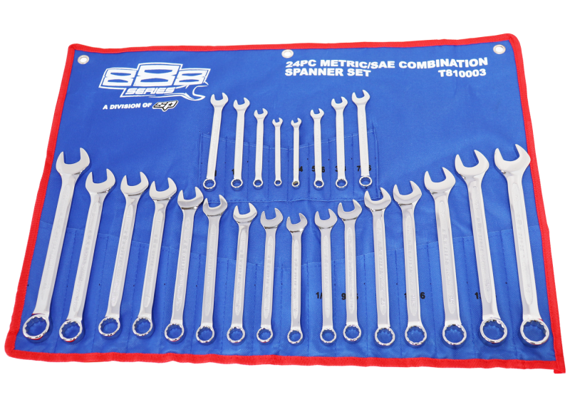 24 Piece Metric/SAE Spanner Set