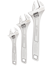 Load image into Gallery viewer, 3 Piece Adjustable Wrench Set