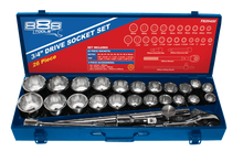 Load image into Gallery viewer, Series 888 3/4" Drive Metric/SAE Socket Set, 26 Piece