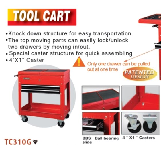 2 Drawer Tool Cart