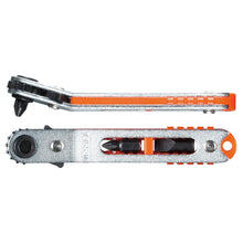 Load image into Gallery viewer, Flat-Shaped Ratchet Screwdriver with 3 Bits