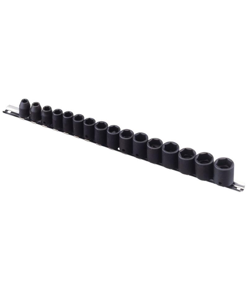 3/8" Drive Impact Socket Rail Set 16 Piece