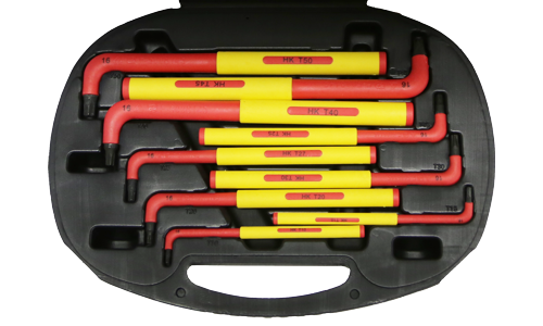 VDE Insulated Long Arm Torx Key Set, 9 Piece