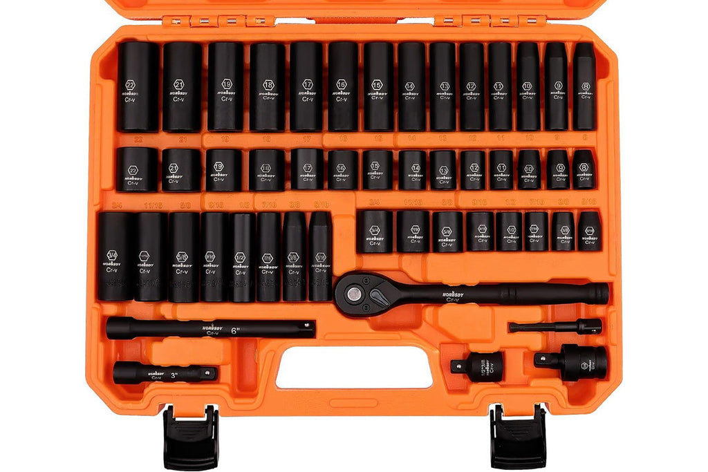 50 Piece 3/8" Drive Impact Socket Set