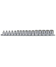Load image into Gallery viewer, 16 Piece 3/8" Drive Socket Rail Set Metric