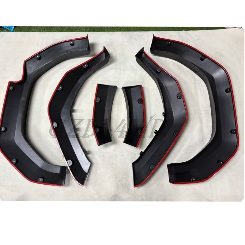 Textured Matte Black Pocket 4x4 Accessories PLASTIC  FENDER FLARE for Travo 2026 PP Material