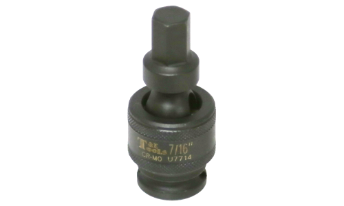 3/8" Drive Universal In-Hex Impact Bit Socket, 7/16" x 62mm