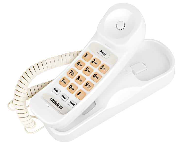 Uniden SSE30 Big Button Corded Phone featuring Amplified Audio Boost