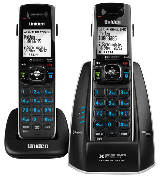 Uniden XDECT8315+1 Bluetooth Cordless Phone System Twin Pack