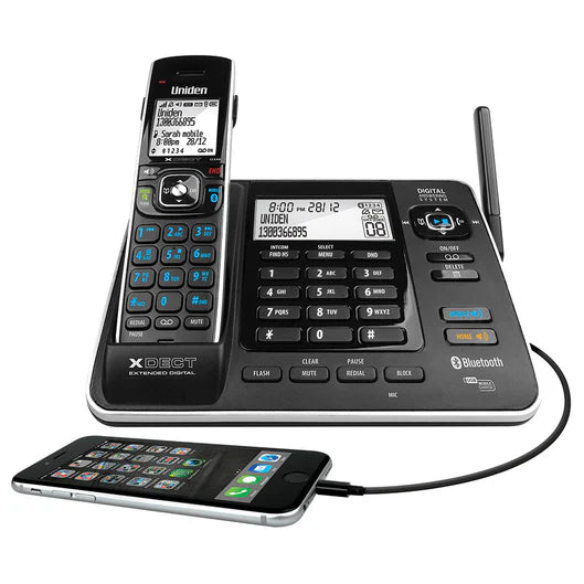 Uniden XDECT8355+1 Long Range Twin Telephone with Answer Machine