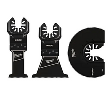 Load image into Gallery viewer, OPEN-LOK 3 Piece Wood Blade Multi-Tool Blade Variety Pack   Multi-Tool Wood Blades