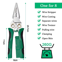 Load image into Gallery viewer, Multifunction Wire Stripper – 8-in-1 Electronic Wire Strippers with Power Measurement Function