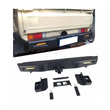 Load image into Gallery viewer, Used 4x4 Bullbar Rear Bumper for 2007-2025 for 79 Series LC79 Pickup Offroad Accessories with LED Lights Black