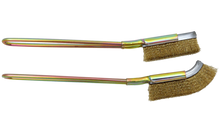 Load image into Gallery viewer, Brass Hand Brush Set for Cleaning - 2 Piece
