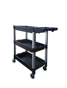 3 Shelf Alloy/Poly Service Cart