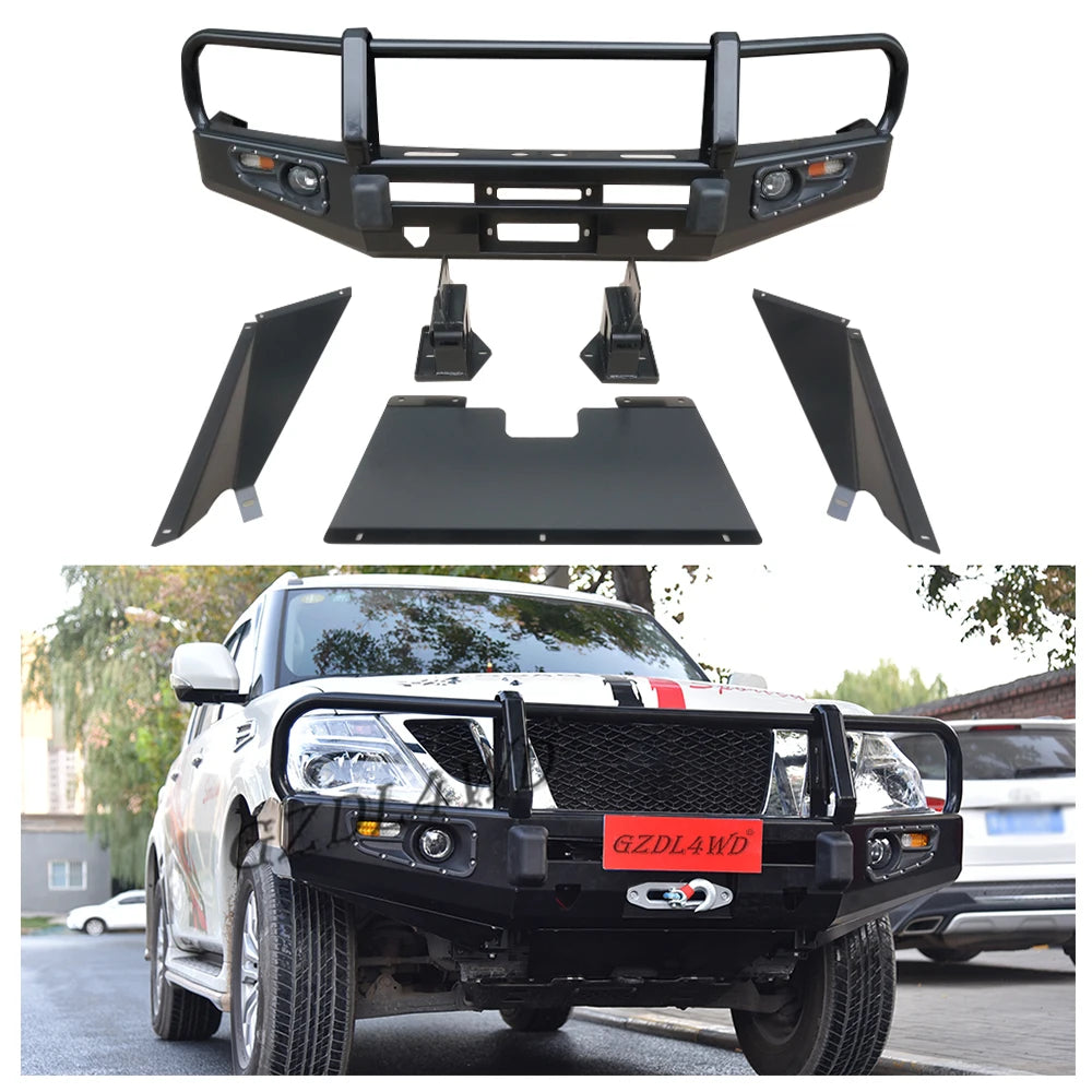 Wholesale Direct Sales Car Front Bumper 4x4 Offroad Accessories Steel Bull Bar for Patrol Y62